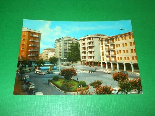 Cartolina Saronno - Piazza S. Francesco 1965 ca