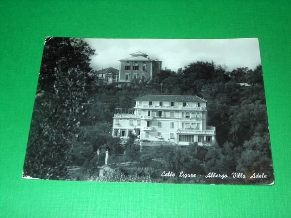 Cartolina Celle Ligure - Albergo Villa Adele 1949