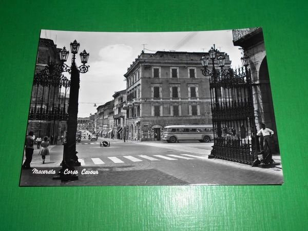 Cartolina Macerata - Corso Cavour 1960 ca | Immagine principale