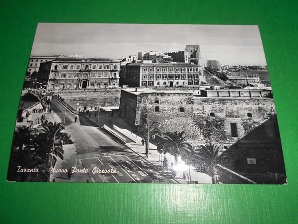 Cartolina Taranto - Nuovo Ponte Girevole 1955 ca | Immagine principale