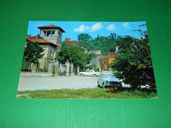 Cartolina Mornico Losana - Piazza e Castello 1976 | Immagine principale