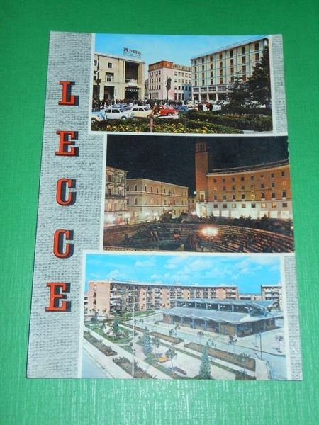 Cartolina Lecce - Vedute diverse 1963 | Immagine principale