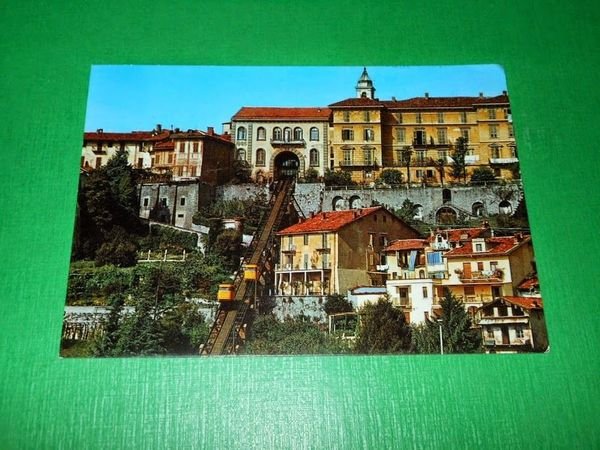 Cartolina Biella - Piazzo e funicolare 1970 ca