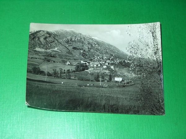 Cartolina Rocca di Cambio - Panorama con M. Cagno 1954
