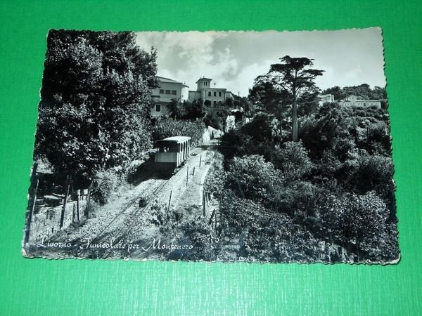 Cartolina Livorno - Funicolare per Montenero 1950 ca