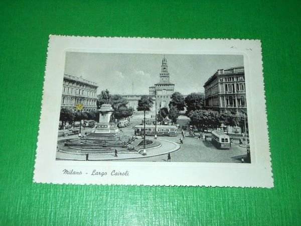 Cartolina Milano - Largo Cairoli 1958 ca.