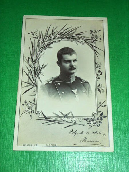 Cartolina Storia - Alexandre I. Roi de Serbie 1901 | Immagine principale
