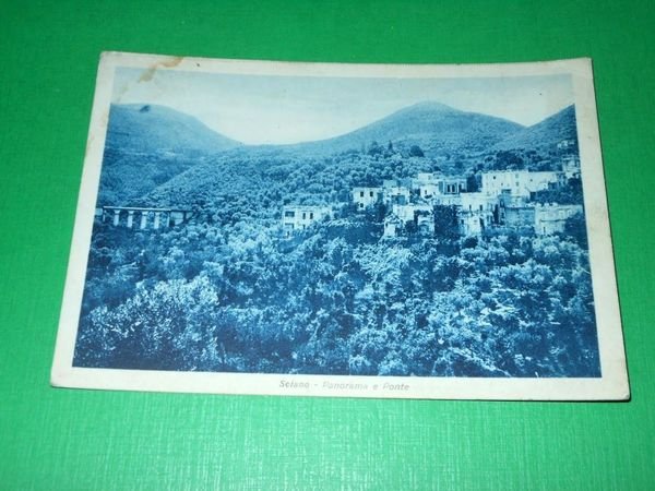 Cartolina Seiano ( Napoli ) - Panorama e Ponte 1939