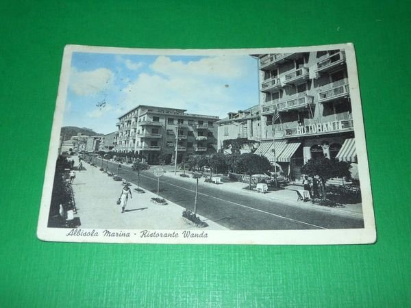 Cartolina Albisola Marina- Ristorante Wanda 1956