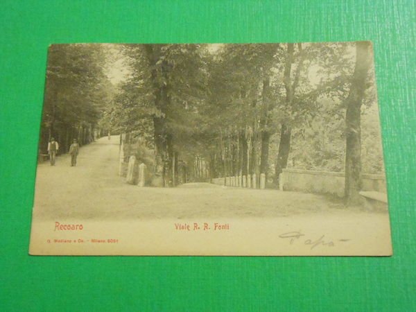 Cartolina Recoaro - Viale R. R. Fonti 1910 ca