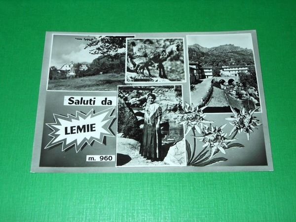 Cartolina Saluti da Lemie - Vedute diverse 1967