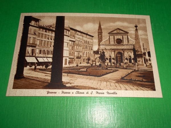 Cartolina Firenze - Piazza e Chiesa di S. Maria Novella …