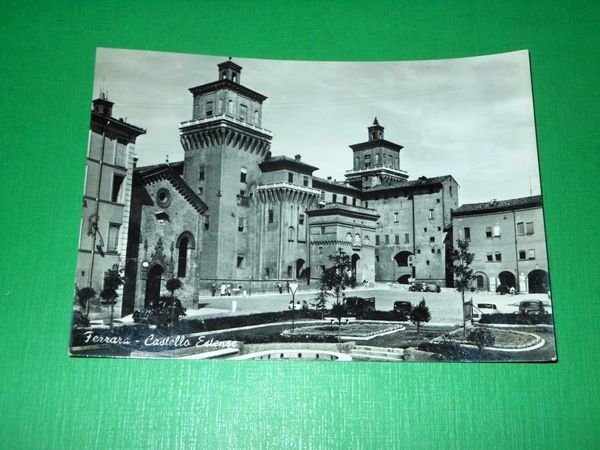 Cartolina Ferrara - Castello Estense 1956