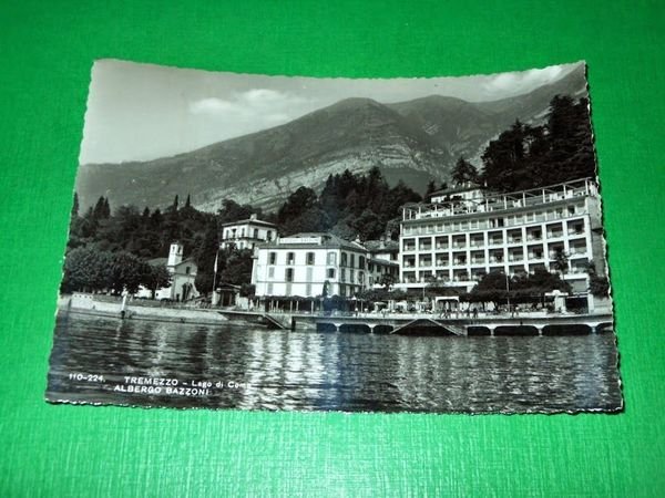 Cartolina Tremezzo - Lago di Como - Albergo Bazzoni 1958