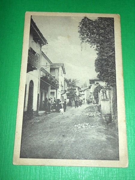 Cartolina Coazze - Via Vittorio Emanuele II 1930 ca