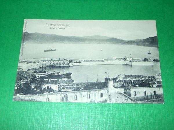 Cartolina Portoferraio - Golfo e Darsena 1910 ca
