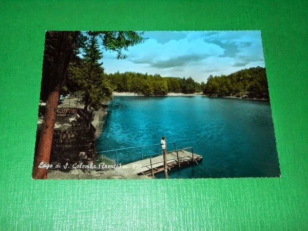 Cartolina Lago di S. Colombo ( Trento ) - Veduta …