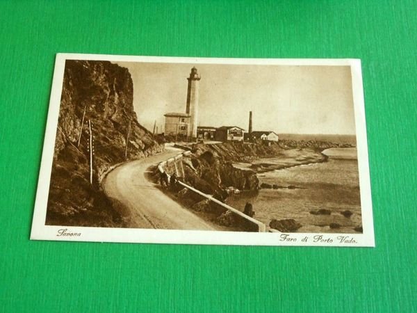 Cartolina Savona - Faro di Porto Vado 1925 ca