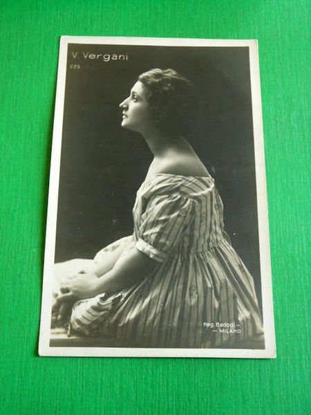 Cartolina Teatro - Attrice Vera Vergani ( 1894 - 1989 …