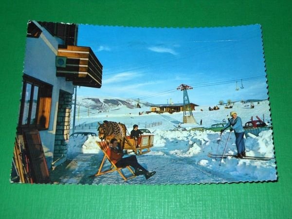 Cartolina Asiago - Rifugio Orthal e la Baita 1962