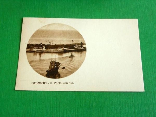 Cartolina Savona - Il Porto vecchio 1925 ca | Immagine principale