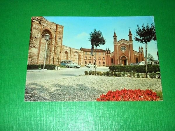 Cartolina Castellamonte - Chiesa Parrocchiale e muraglioni Antonelliani 1977