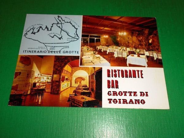Cartolina Grotte di Toirano - Ristorante 1970 ca
