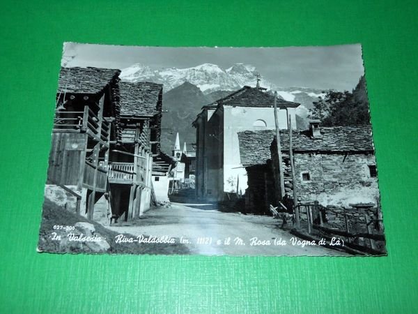 Cartolina In Valsesia - Riva Valdobbia e il M. Rosa …