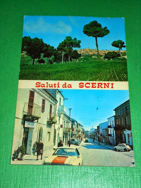 Cartolina Saluti da Scerni - Vedute 1982
