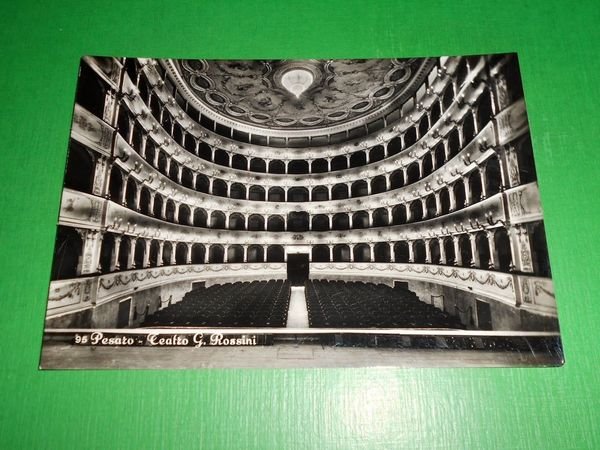 Cartolina Pesaro - Teatro G. Rossini 1955 ca