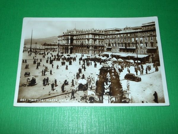 Cartolina Trieste - Piazza Unità 1936