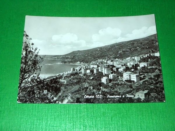 Cartolina Cetraro - Panorama e porto 1980