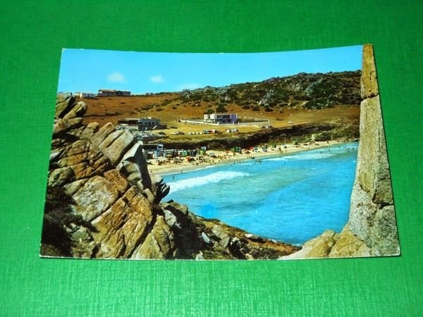 Cartolina Santa Teresa Gallura - La spiaggia 1970