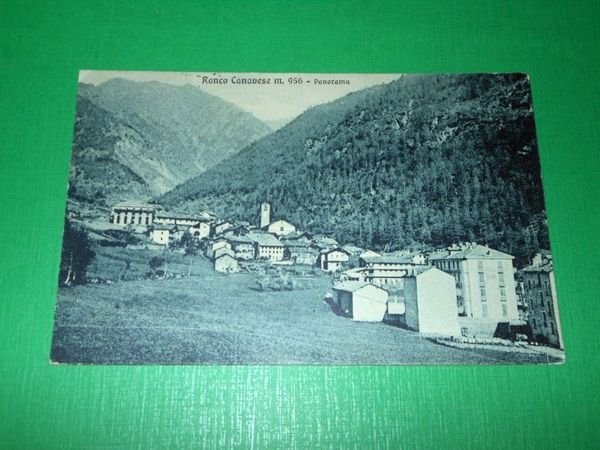 Cartolina Ronco Canavese - Panorama 1920