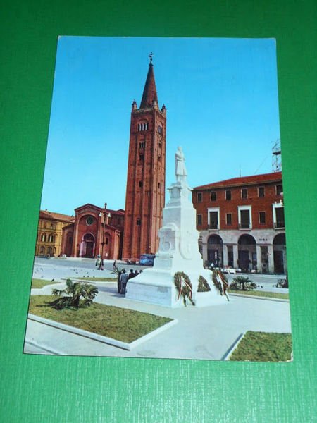 Cartolina Forlì - Piazza Aurelio Saffi 1965 ca.