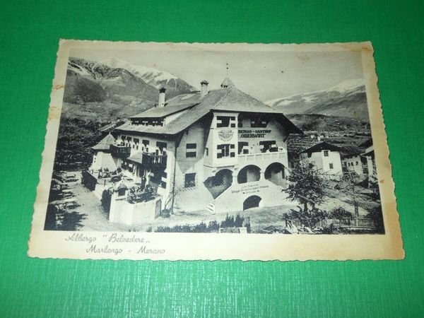 Cartolina Marlengo - Merano - Albergo Belvedere 1940 ca