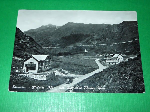 Cartolina Formazza - Riale - Bar Ristorante Blinden Horn 1950 … | Immagine principale