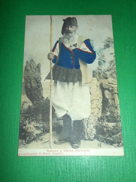 Cartolina Costume di Ulassai ( Ogliastra ) 1910 ca | Immagine principale