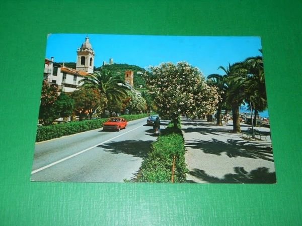 Cartolina Noli - Via Aurelia e Lungomare 1982 | Immagine principale