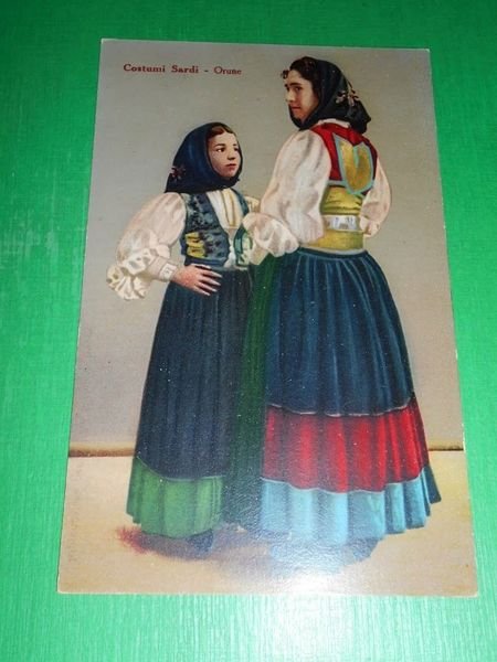 Cartolina Costumi Sardi - Orune 1930 ca | Immagine principale