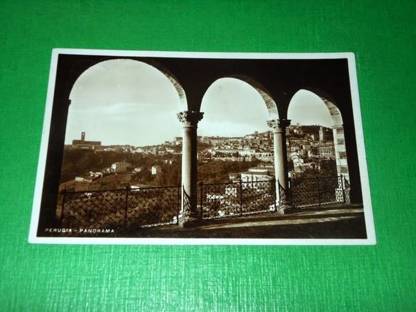 Cartolina Perugia - Panorama 1934