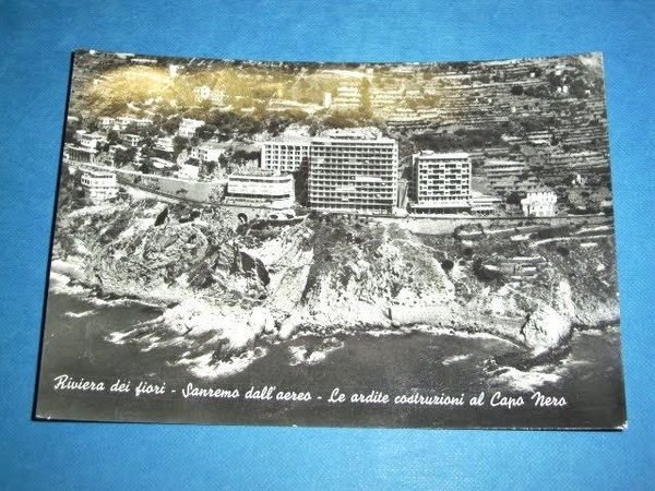 Cartolina Sanremo - Le costruzioni al Capo Nero 1973