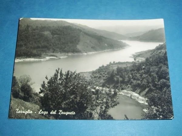 Cartolina Torriglia -- Lago del Brugneto 1963.