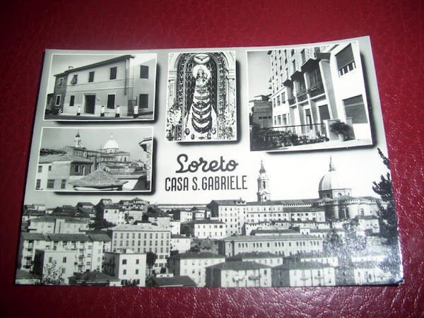 Cartolina Loreto - Casa S. Gabriele - Scorcio panoramico 1964.