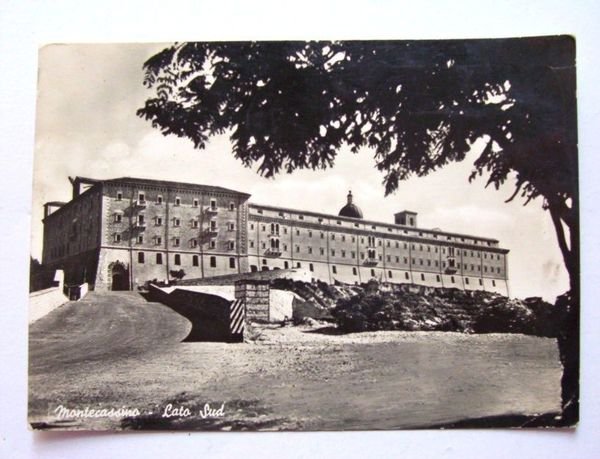 Cartolina Montecassino - Veduta lato sud 1954