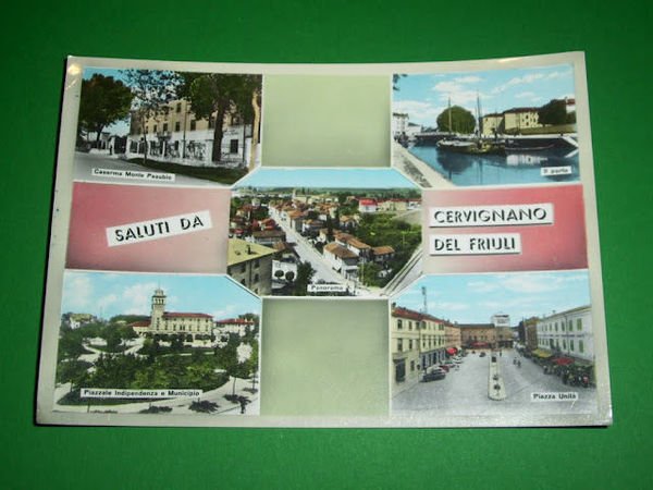 Cartolina Cervignano del Friuli - Vedute diverse 1962