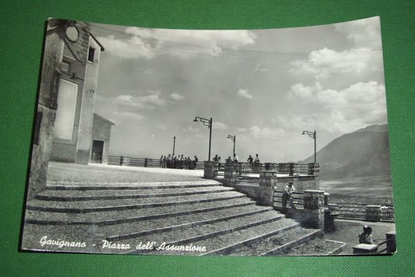 Cartolina Gavignano ( Roma ) - Piazza dell' Assunzione 1958