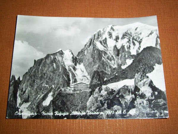 Cartolina Courmayeur - Nuovo Rifugio Albergo Torino del C.A.I 1959