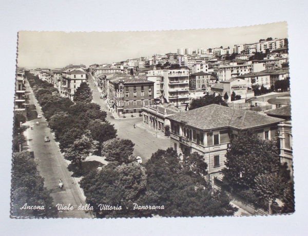 Cartolina Ancona - Viale della Vittoria e panorama 1966