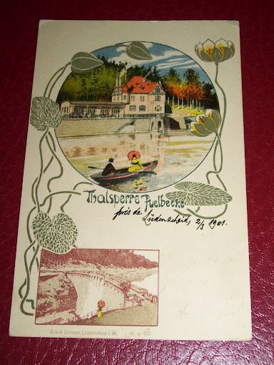 Cartolina Germania - Talsperre Fuelbecker 1901